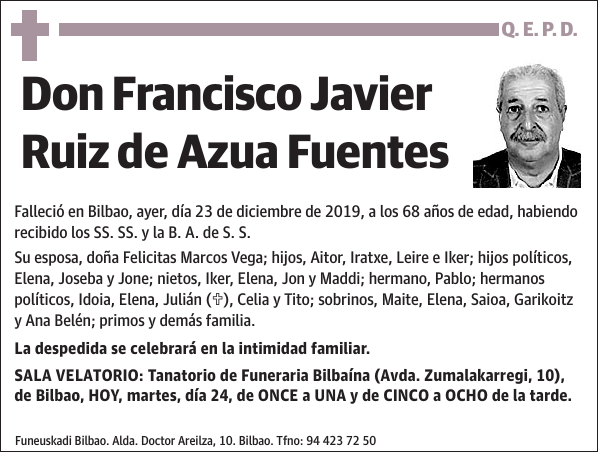 Francisco Javier Ruiz de Azua Fuentes