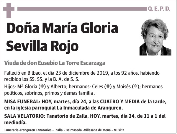 María Gloria Sevilla Rojo