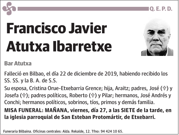 Francisco Javier Atutxa Ibarretxe