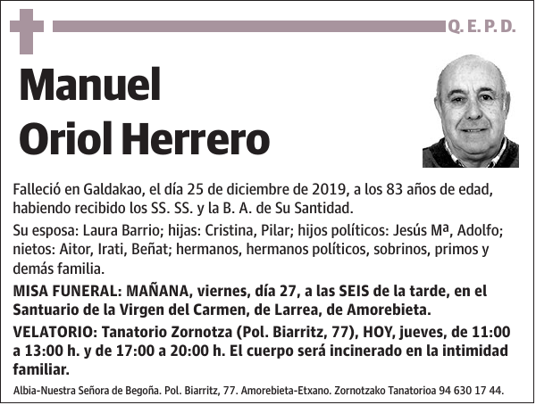 Manuel Oriol Herrero