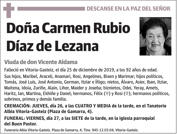 Carmen Rubio Díaz de Lezana