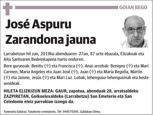 José Aspuru Zarandona