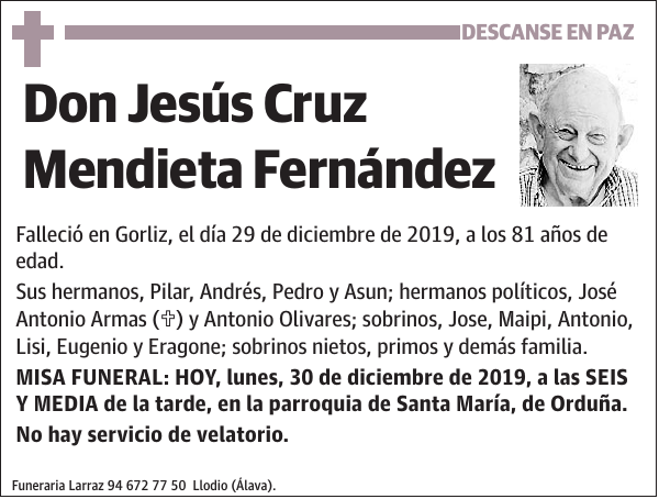 Jesús Cruz Mendieta Fernández