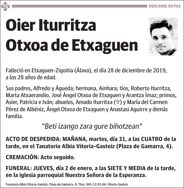 Oier Iturritza Otxoa de Etxaguen