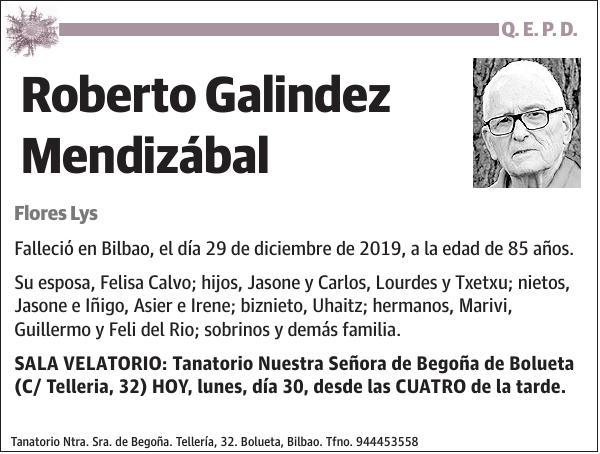 Roberto Galindez Mendizábal