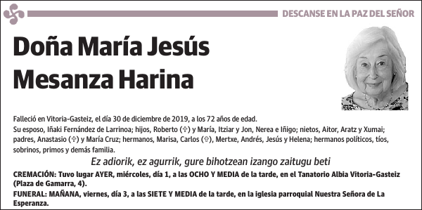 María Jesús Mesanza Harina