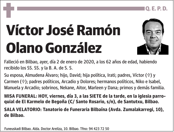 Víctor José Ramón Olano González