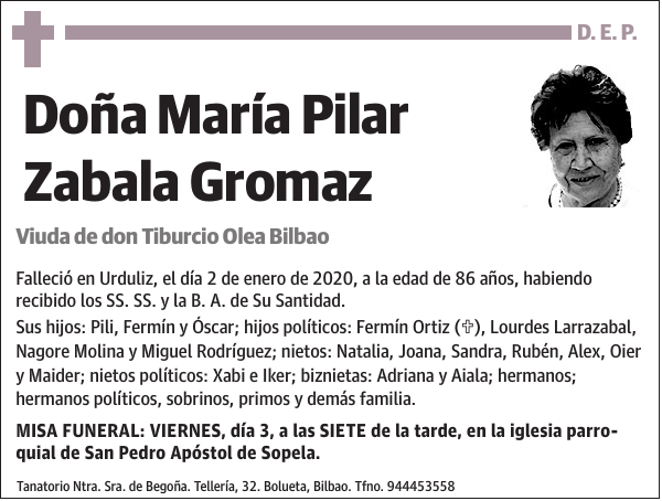 María Pilar Zabala Gromaz