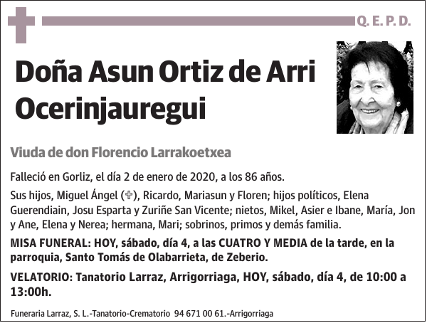 Asun Ortiz de Arri Ocerinjauregui