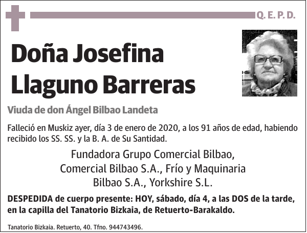 Josefina Llaguno Barreras