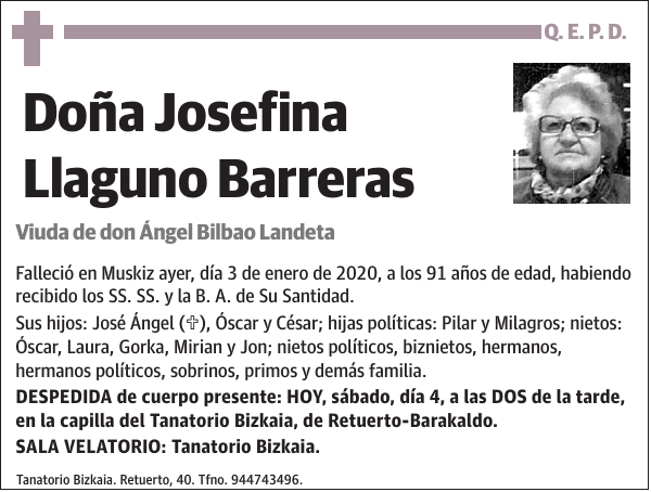 Josefina Llaguno Barreras