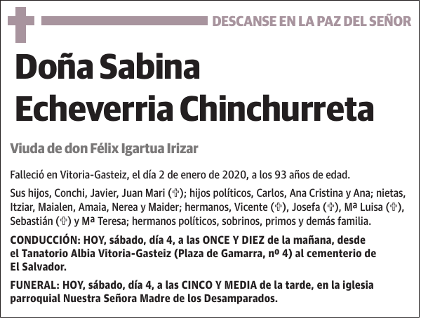 Sabina Echeverria Chinchurreta