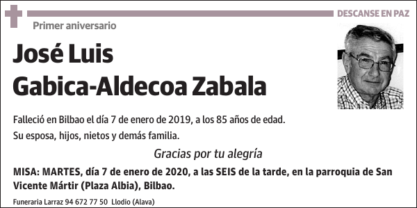 José Luis Gabica-Aldecoa Zabala