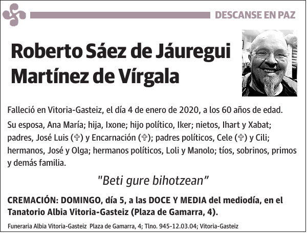 Roberto Sáez de Jáuregui Martínez de Vírgala