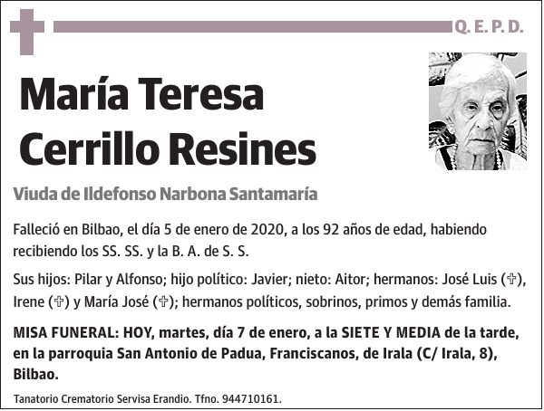 María Teresa Cerrillo Resines