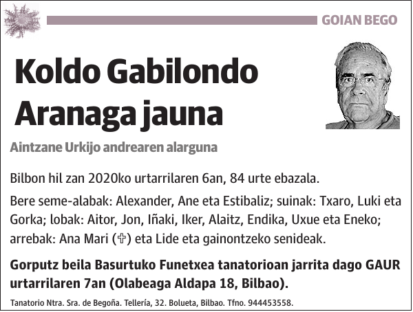 Koldo Gabilondo Aranaga