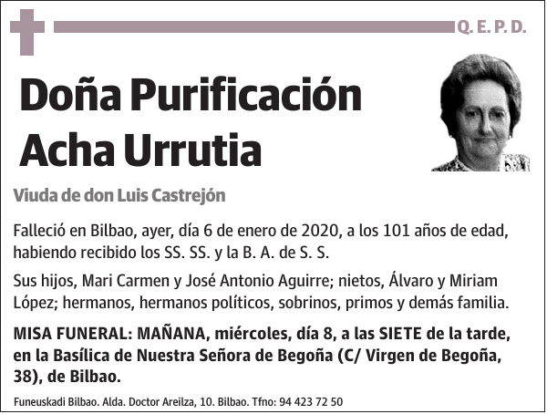 Purificación Acha Urrutia