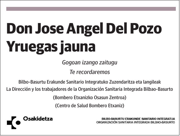 José Ángel Del Pozo Yruegas