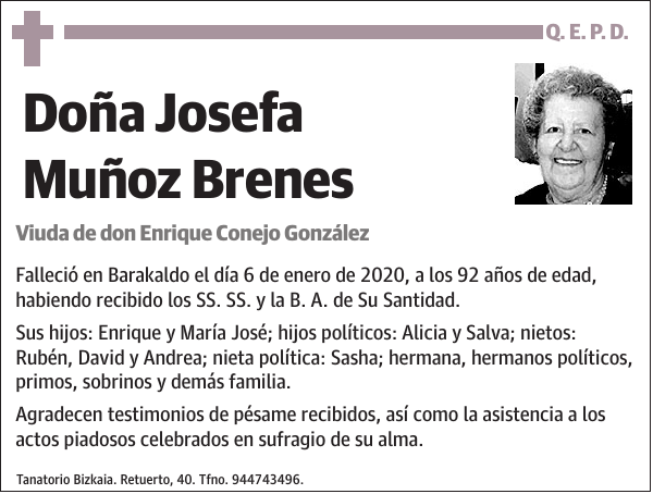 Josefa Muñoz Brenes