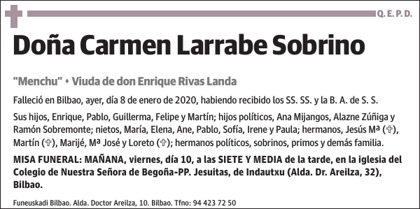 Carmen Larrabe Sobrino