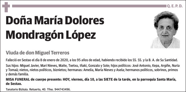 María Dolores Mondragón López