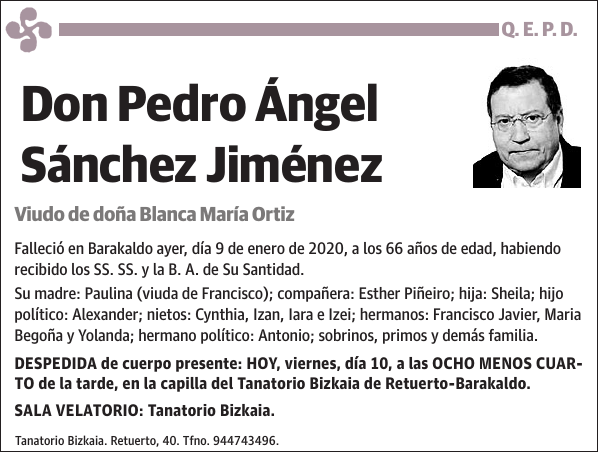 Pedro Ángel Sánchez Jiménez