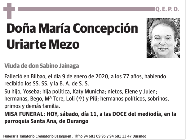 María Concepción Uriarte Mezo