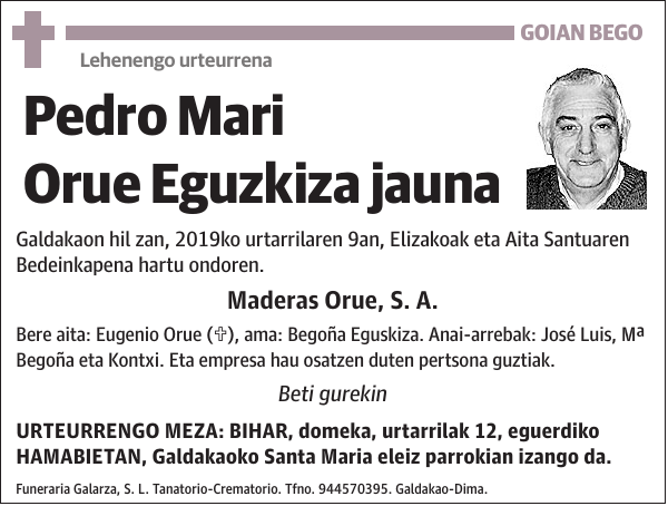 Pedro Mari Orue Eguzkiza