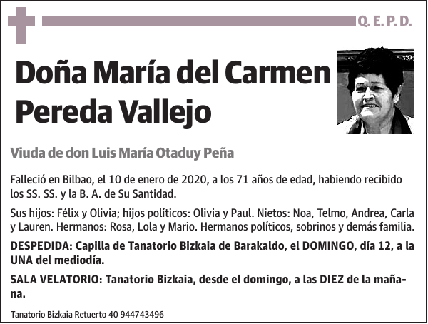 María del Carmen Pereda Vallejo