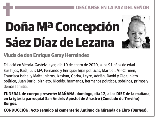 Mª Concepción Sáez Díaz de Lezana