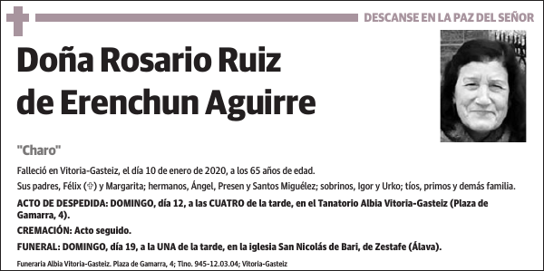 Rosario Ruiz de Erenchun Aguirre