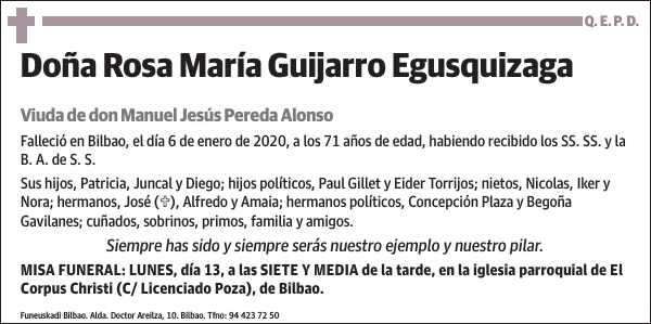 Rosa María Guijarro Egusquizaga