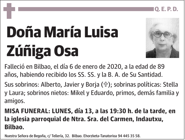 María Luisa Zúñiga Osa