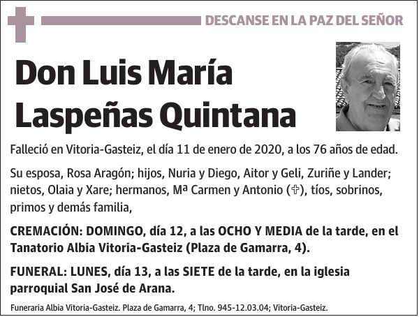 Luis María Laspeñas Quintana