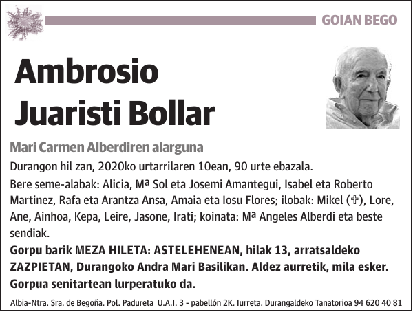 Ambrosio Juaristi Bollar