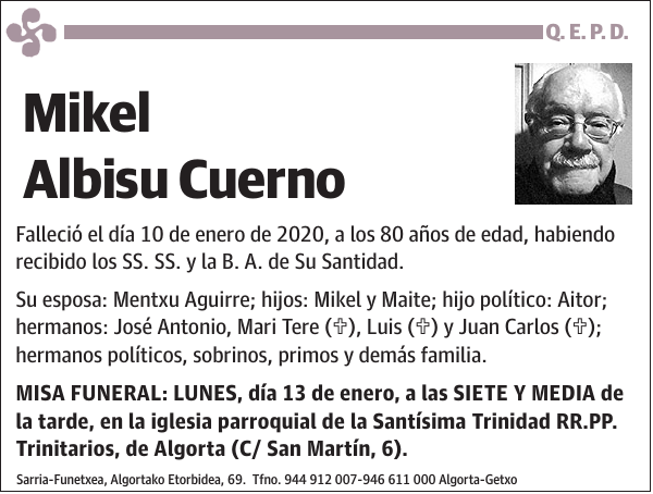 Mikel Albisu Cuerno