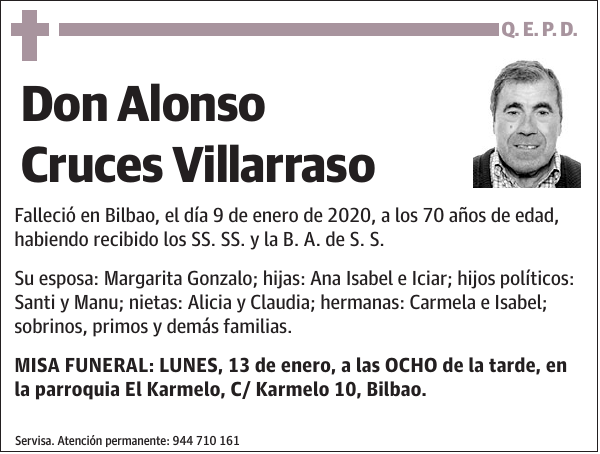 Alonso Cruces Villarraso