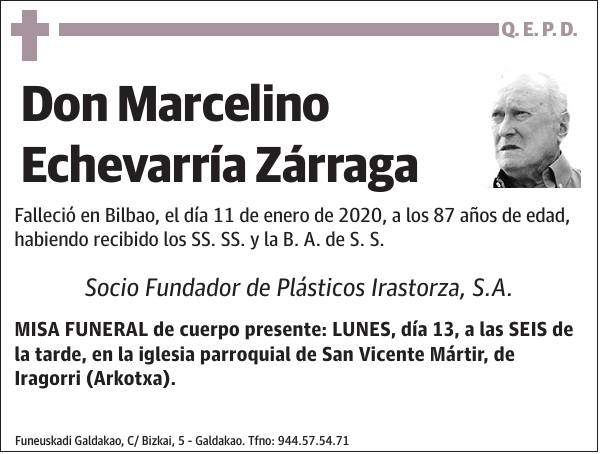 Marcelino Echevarría Zárraga