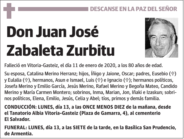 Juan José Zabaleta Zurbitu