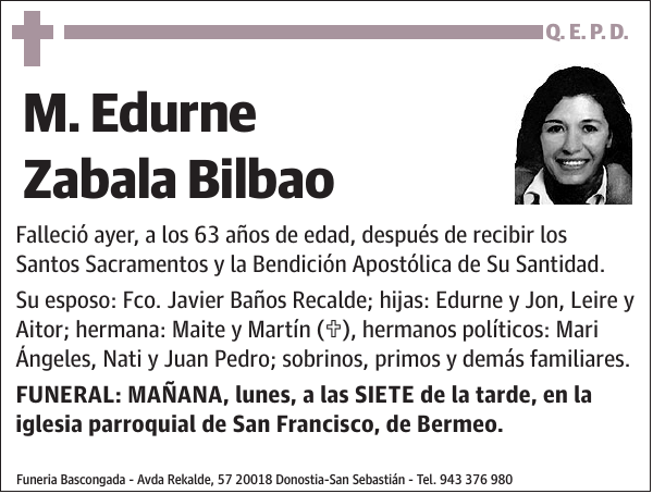 M. Edurne Zabala Bilbao