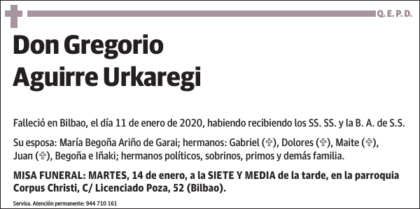 Gregorio Aguirre Urkaregi