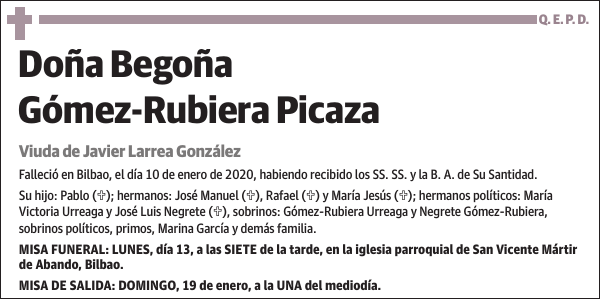 Begoña Gómez-Rubiera Picaza