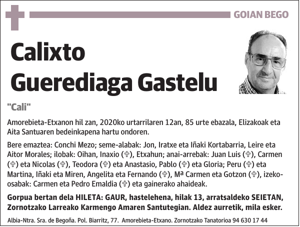 Calixto Guerediaga Gastelu