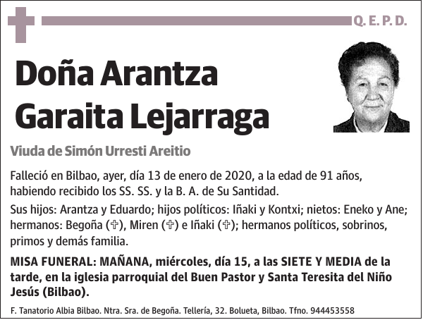 Arantza Garaita Lejarraga