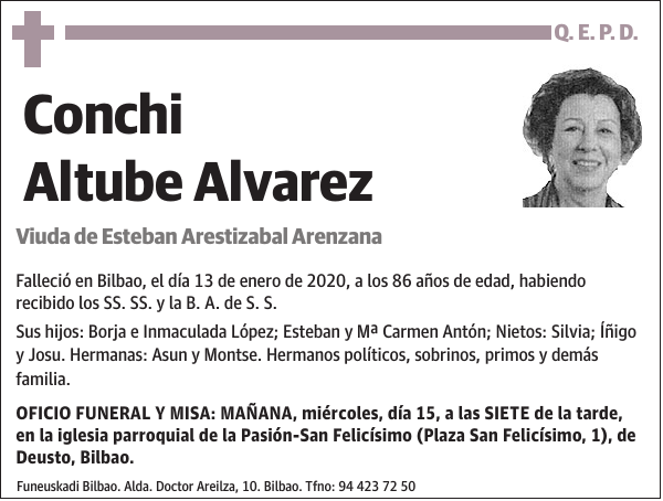 Conchi Altube Alvarez