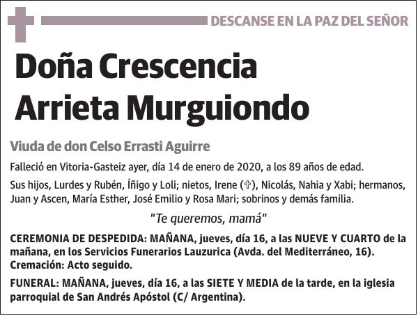 Crescencia Arrieta Murguiondo