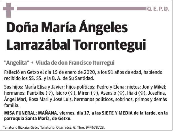 María Ángeles Larrazábal Torrontegui