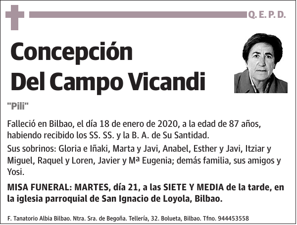 Concepción Del Campo Vicandi