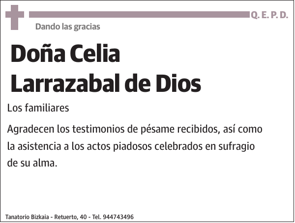 Celia Larrazabal de Dios