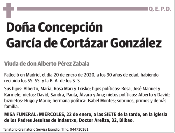 Concepción García de Cortázar González